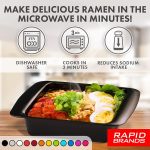 Rapid Ramen Cooker | Microwavable Cookware for Instant Ramen | BPA Free and Dishwasher Safe | Perfect for Dorm, Small Kitchen or Office | Purple, 2 Pack - Image 2